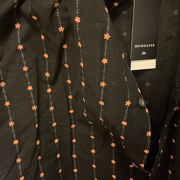 Quicksilver button down floral barbwire print - Picture 2 of 2